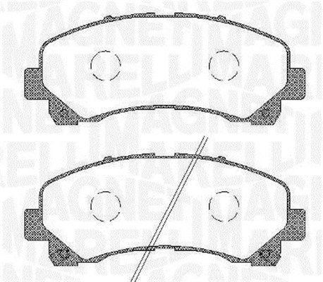 MAGNETI MARELLI Комплект тормозных колодок, дисковый тормоз 363916060449